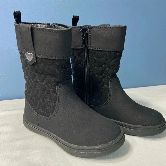 Joe Fresh Girls Black  Boots, Size 7 - Picture 7 of 8